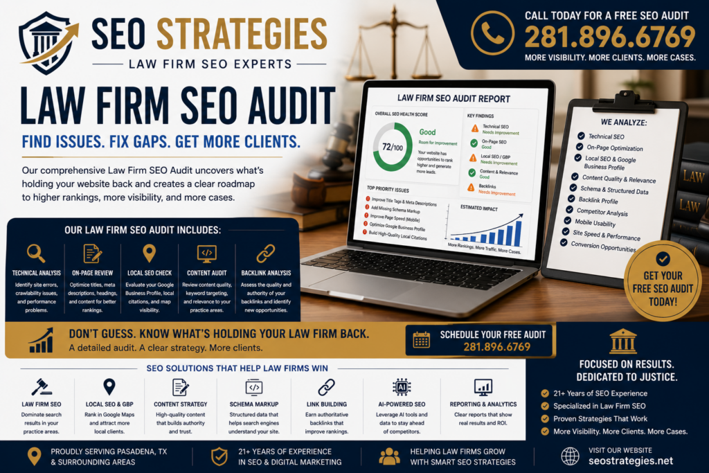Law firm SEO audit services