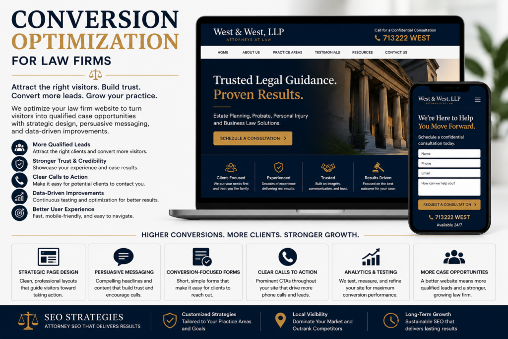 Law firm conversion optimization